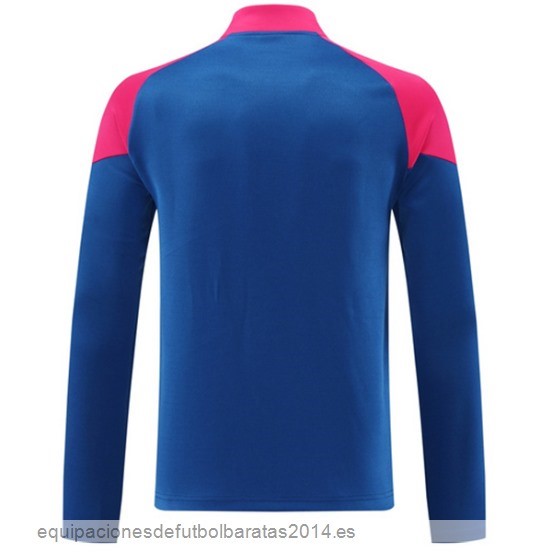 Nuevo Ropa Deportiva Con Cremallera Larga AC Milan 24/25 Azul Rosa Baratas